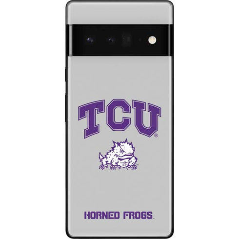 Texas Christian University Horned Frogs Logo Print Google Pixel 6 Pro Skin